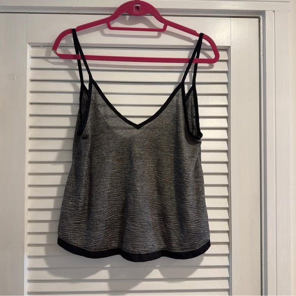 Tildon Metallic Textured Ripple Cami Top - Picture 1 of 2